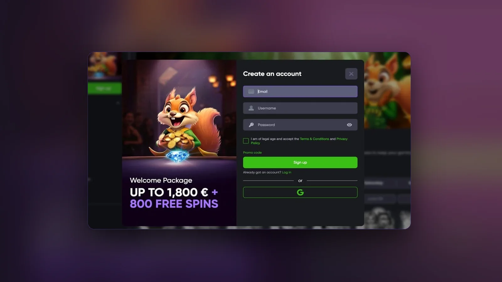 Calendario dei bonus giornalieri nella lobby